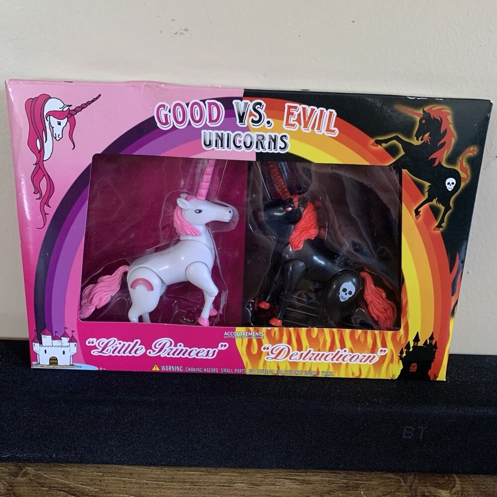 Good Vs Evil Unicorn Play Set Action Figures Accoutrements 2006